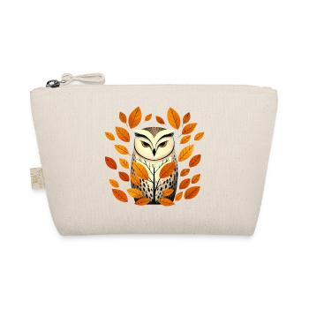 Owl and autumn leaves - Organic Pouch - nature - Front