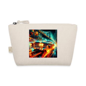 Vintage Electric Car - Organic Pouch - nature - Front