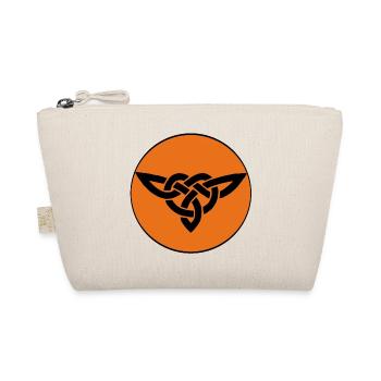 Orange Celtic bird - Organic Pouch - nature - Front