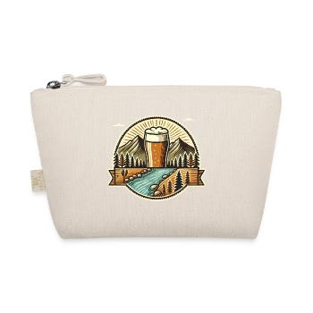 Mountain Beer Adventure Badge Design - Organic Pouch - nature - Front