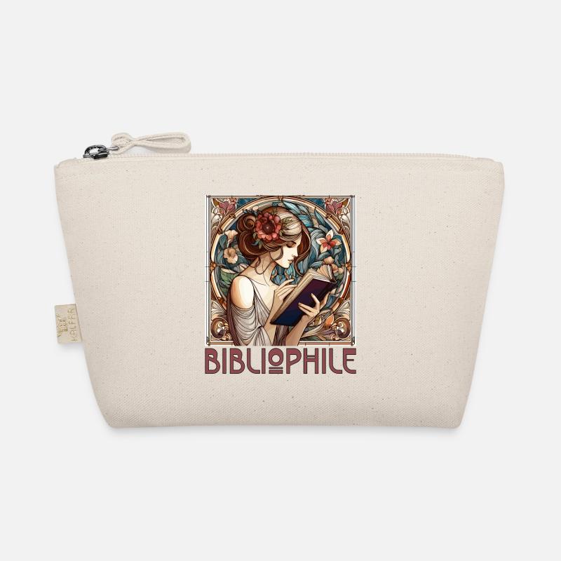 Bibliophile Frau Buch Bücher Lesen Geschenk - Bio-Täschchen - Natur