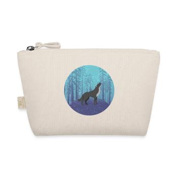 Wolf in the Moon Forest - Organic Pouch - nature - Front