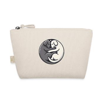 YinYang Sleeping Dogs Design - Organic Pouch - nature - Front