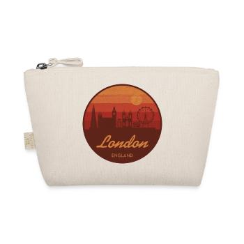 Londons Skyline im Retro Sonnenuntergang - Bio-Täschchen - Natur - Vorne