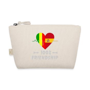 Mali and Spain 100% friendship - Organic Pouch - nature - Front