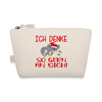 WEIHNACHTEN BEZIEHUNG - ICH DENKE AN DICH - Bio-Täschchen - Natur - Vorne