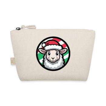 Sheep Christmas Animal - Organic Pouch - nature - Front