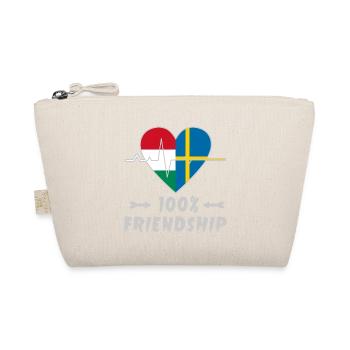 Ungarn und Schweden 100% Freundschaft - Bio-Täschchen - Natur - Vorne
