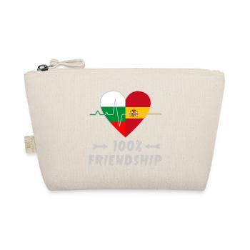 Bulgaria and Spain 100% friendship - Organic Pouch - nature - Front