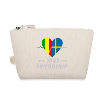 Mali and Sweden 100% friendship - Organic Pouch - nature - Front