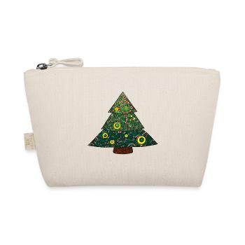 Candy Canes Christmas Tree Mandala - Organic Pouch - nature - Front