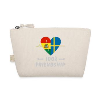Bolivien und Schweden 100% Freundschaft - Bio-Täschchen - Natur - Vorne