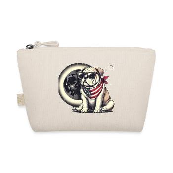 Patriotische Bulldogge Sonnenfinsternis - Bio-Täschchen - Natur - Vorne