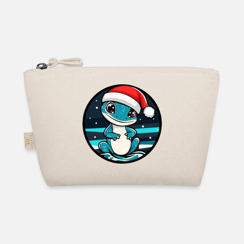 Lizard Christmas Animal Organic Pouch