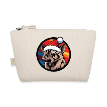 Hyena Christmas Animal - Organic Pouch - nature - Front