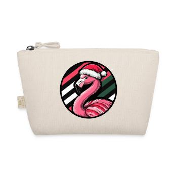 Flamingo Christmas Animal - Organic Pouch - nature - Front