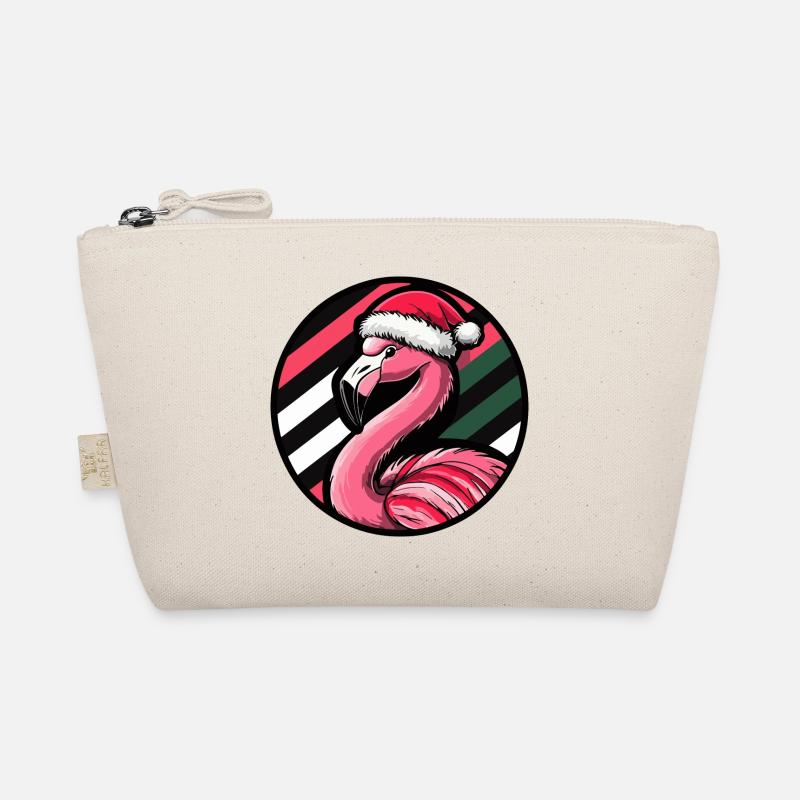 Flamingo Christmas Animal Organic Pouch