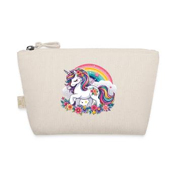 Licorne avec des fleurs et arc-en-ciel - Trousse biologique - nature - Devant