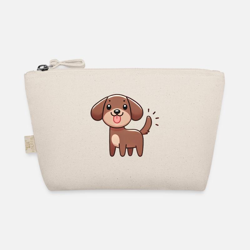 Chien de dessin animé heureux avec queue qui remue Trousse biologique