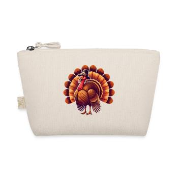 Thanksgiving Türkei mit PilgerhutThanksgiving - Bio-Täschchen - Natur - Vorne