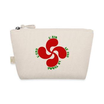 Lauburu rouge - croix basque et signification - Trousse biologique - nature - Devant