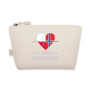 Polen und Norwegen 100% Freundschaft - Bio-Täschchen - Natur - Vorne
