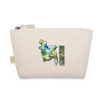 Aquarell Landkarte Bangladesch - Bio-Täschchen - Natur - Vorne