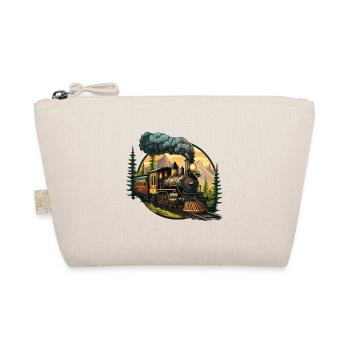 Journey through Time: An Old-Fashioned Steam Train - Organic Pouch - nature - Front