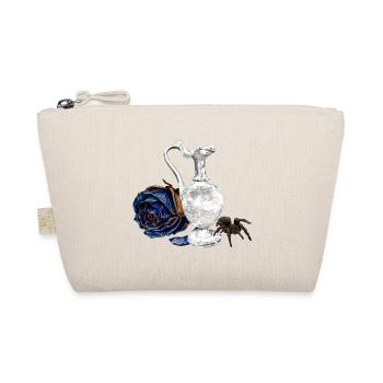 Karaffe mit verwelkter Rosenblüte, taranteln - Bio-Täschchen - Natur - Vorne