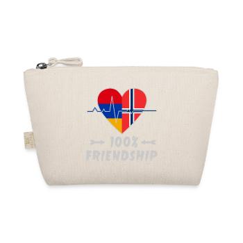 Armenia and Norway 100% friendship - Organic Pouch - nature - Front