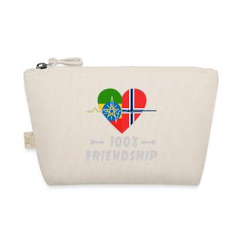 Ethiopia and Norway 100% friendship - Organic Pouch - nature - Front