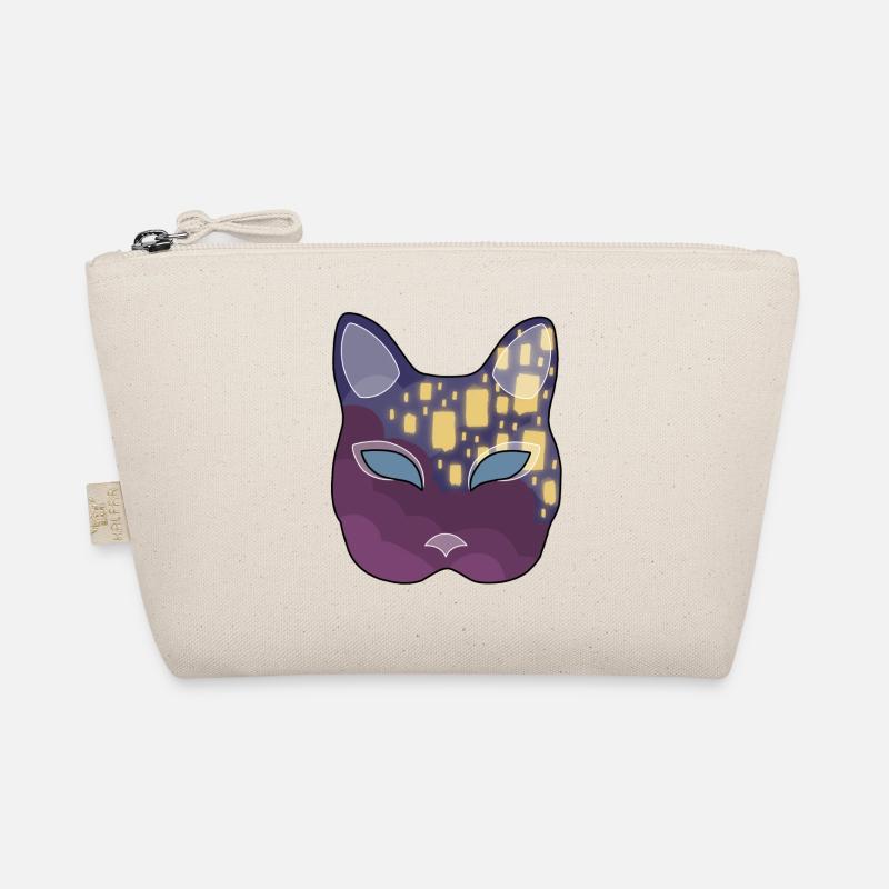 Lantern Neko Mask - Organic Pouch - nature