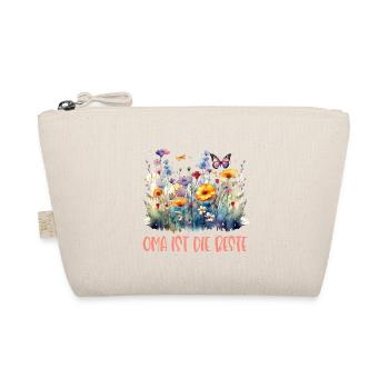 Oma ist die Beste! Wildblumen, personalisierbar - Bio-Täschchen - Natur - Vorne