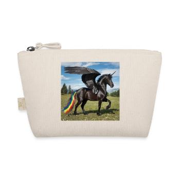 Friesian horse Alicorn - Organic Pouch - nature - Front