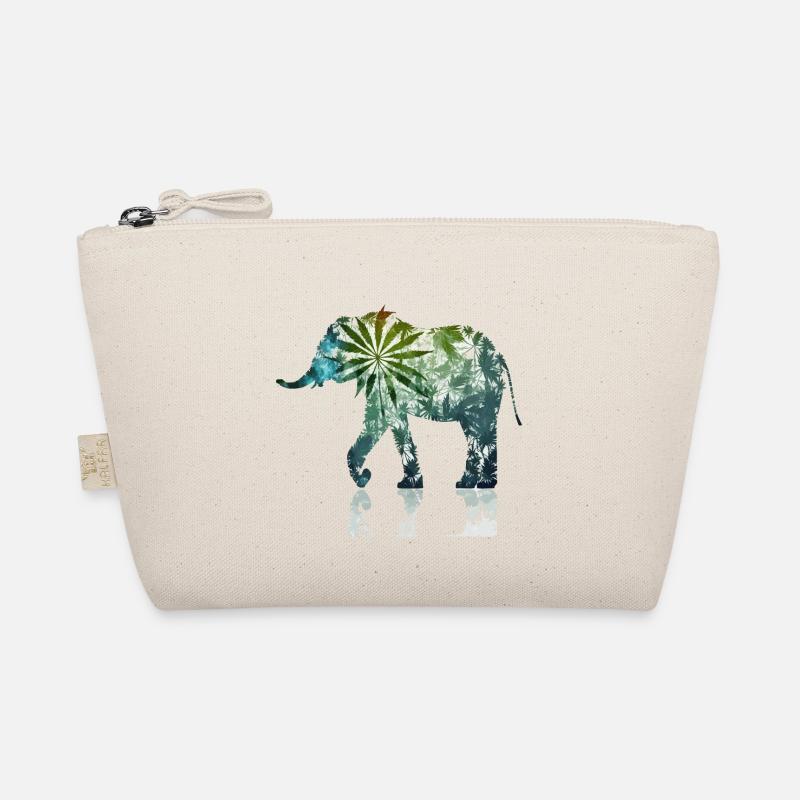 Intrigue artistique : Cool Weed Elephant Abstrait Pos Trousse biologique