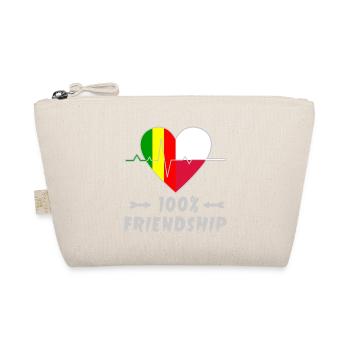 Mali and Poland 100% friendship - Organic Pouch - nature - Front