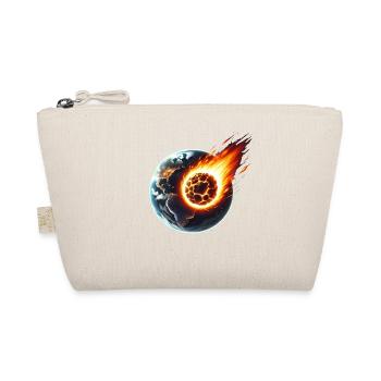 Fiery Asteroid Impact on Earth - Organic Pouch - nature - Front