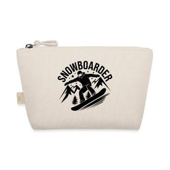 Snowboard Snowboarder Snowboarden Wintersport - Bio-Täschchen - Natur - Vorne