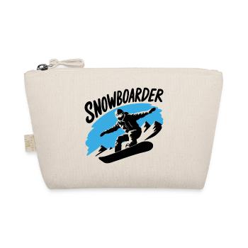 Snowboard Snowboarder Snowboarden Wintersport - Bio-Täschchen - Natur - Vorne