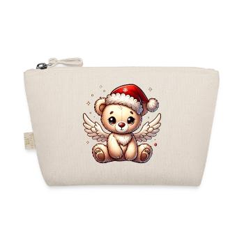 Ours en peluche ange doux compagnon de Noël - Trousse biologique - nature - Devant