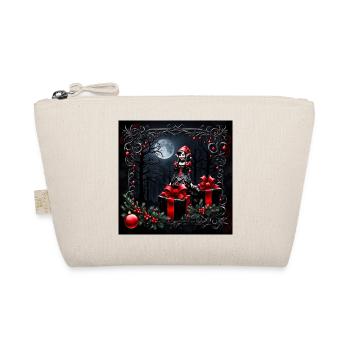 Cute gothic Christmas elf. - Organic Pouch - nature - Front