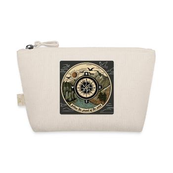 Follow the Sound of the Wind–Nature Compass Design - Organic Pouch - nature - Front