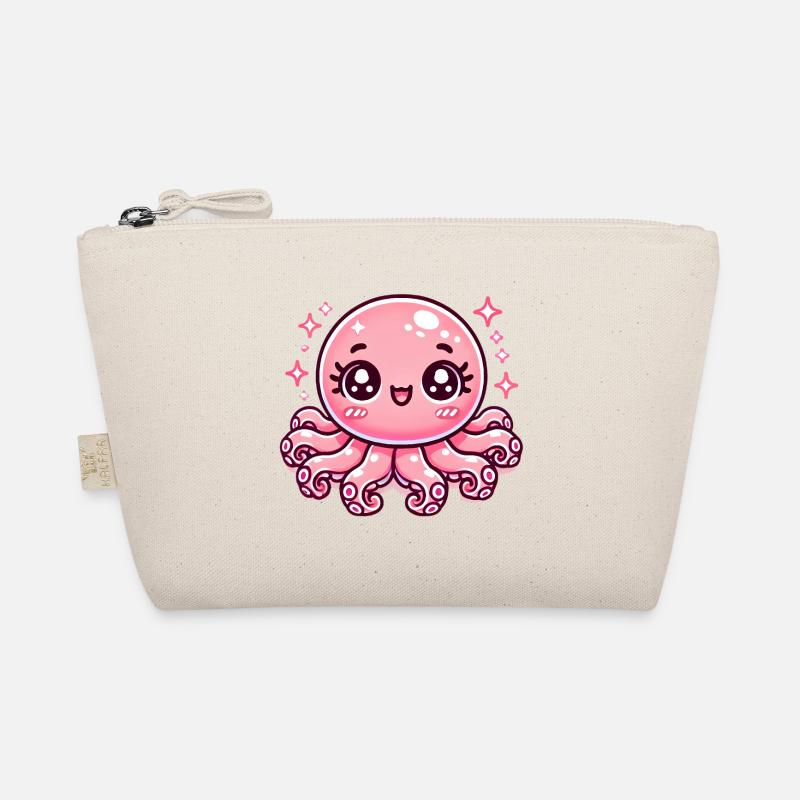 Adorable pieuvre rose dessin animé Trousse biologique