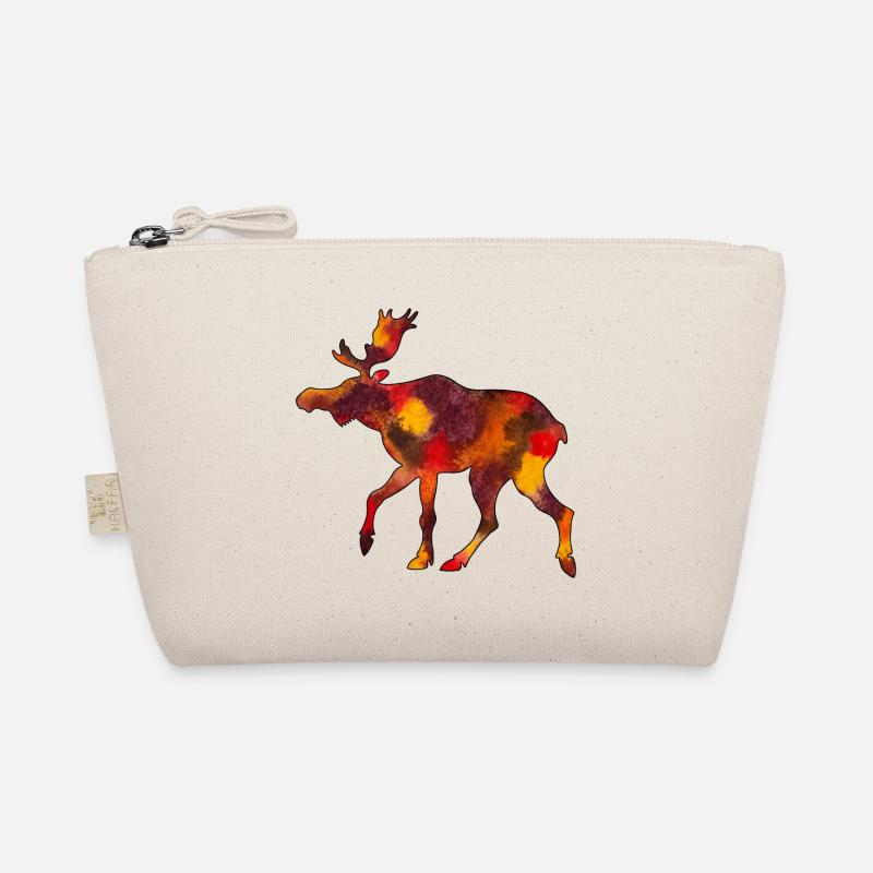 Elch Moose Skandinavien Schweden Norwegen Herbst - Bio-Täschchen - Natur