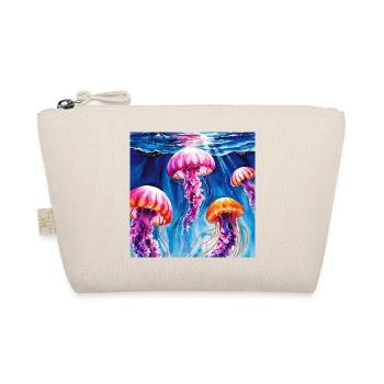 Underwater mermaids in bright colors - Organic Pouch - nature - Front