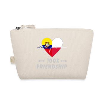 Ecuador and Poland 100% friendship - Organic Pouch - nature - Front
