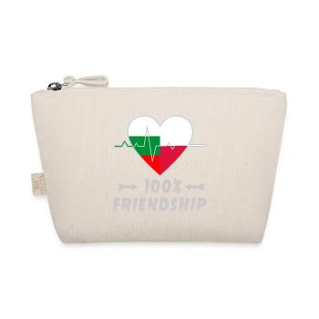 Bulgaria and Poland 100% friendship - Organic Pouch - nature - Front