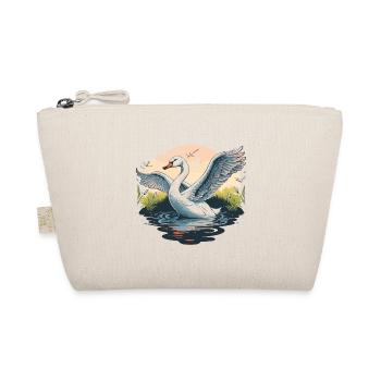 Élégance tranquille : un cygne blanc majestueux glisse - Trousse biologique - nature - Devant