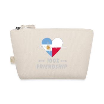 Argentinien und Polen 100% Freundschaft - Bio-Täschchen - Natur - Vorne