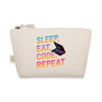 Sleep, Eat, Code, Repeat - Organic Pouch - nature - Front